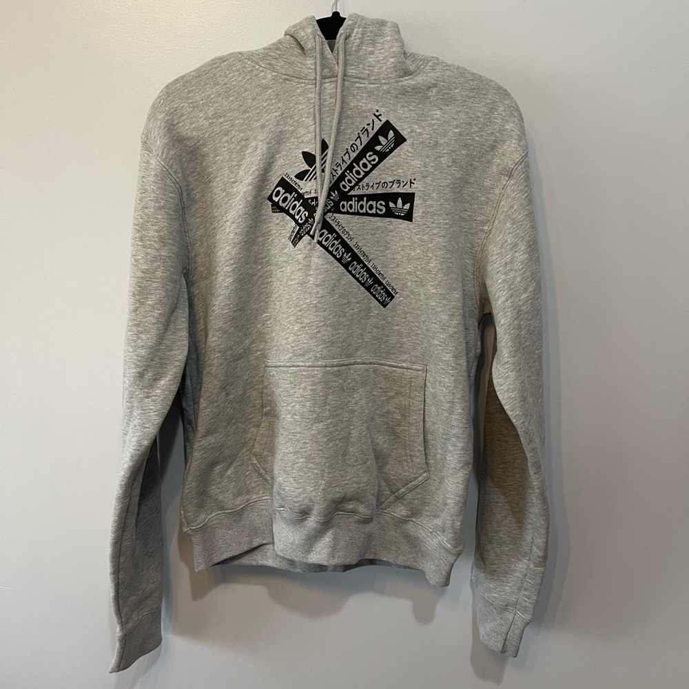 Adidas Gray Heather Fleece Hoody